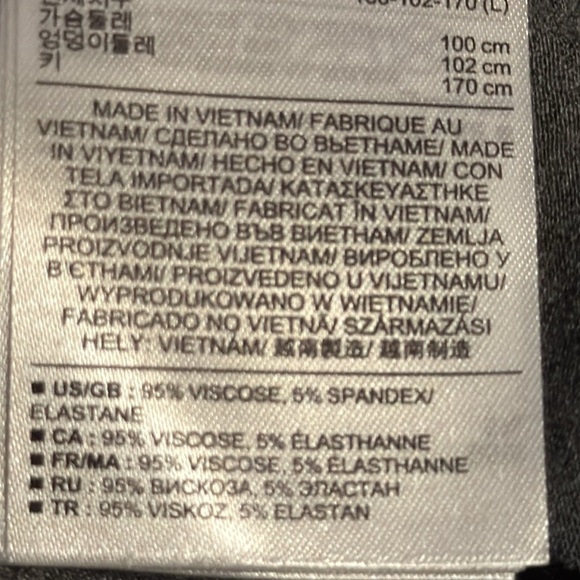 GAP 4 in One Charcoal gray color block strapless Sz L multipurpose dress - Picture 8 of 10